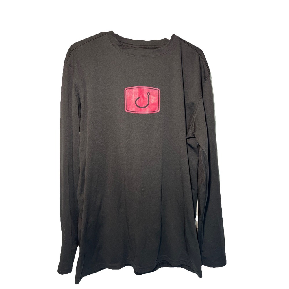 AVID Mens Performance Black Long Sleeve T-shirt UPF 50+ Size‎ Medium Outdoors